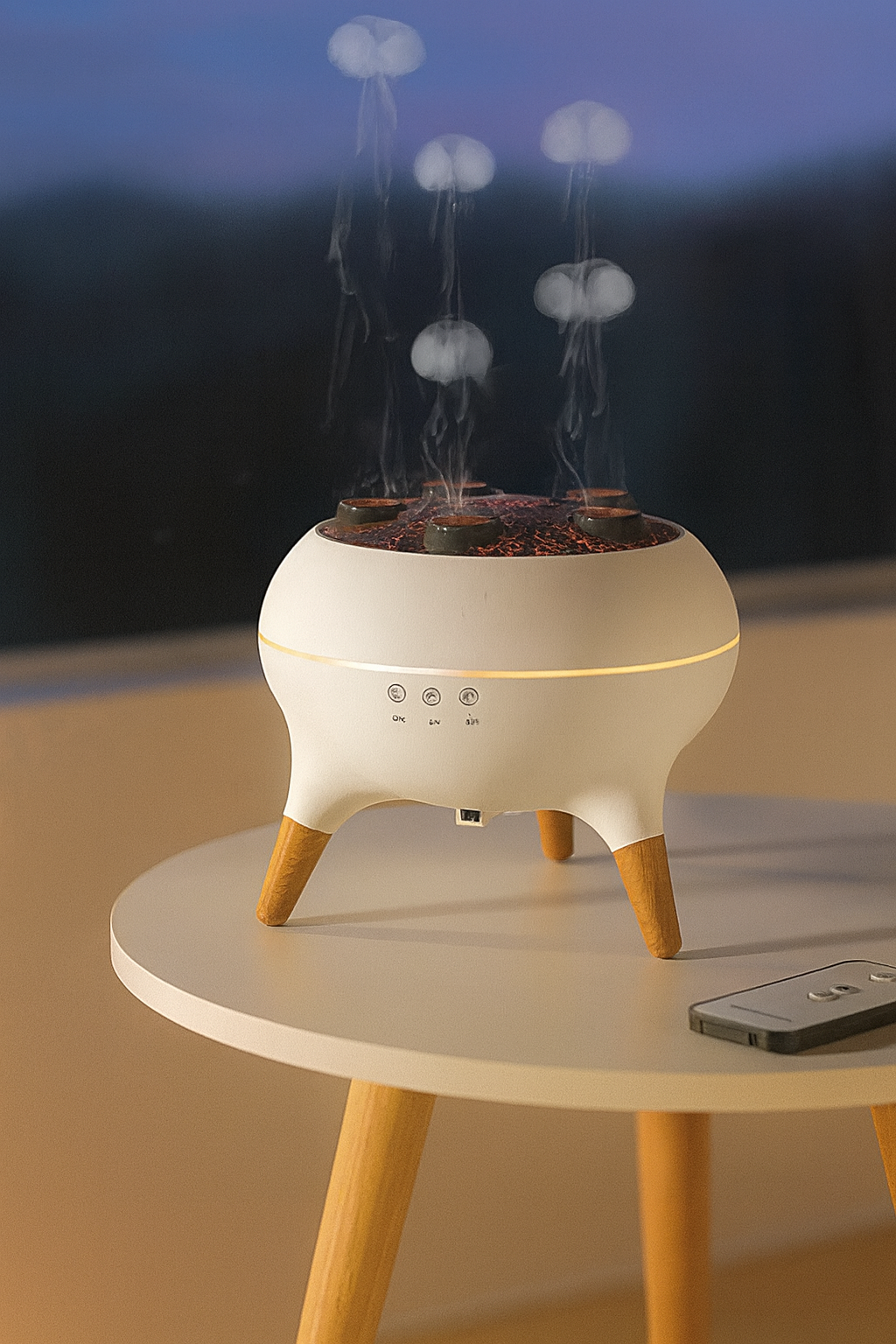 JellyGlow- Humidificateur méduse & Diffuseur d'Aromathérapie