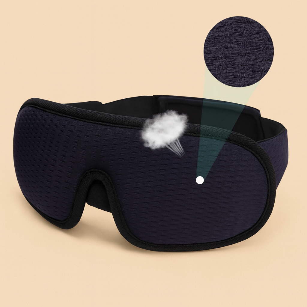 Masque de sommeil 3D Zenivia- Repos Profond & Zéro Pression