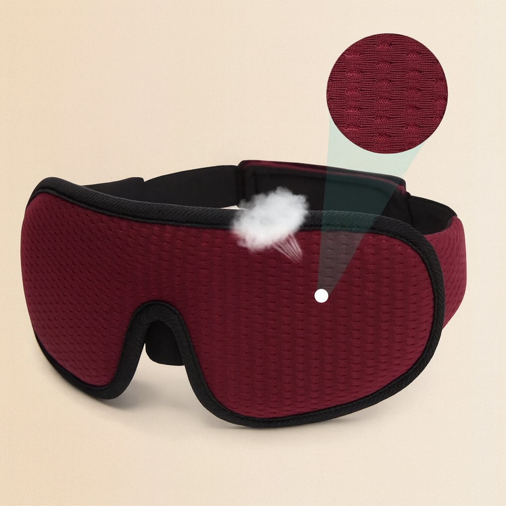 Masque de sommeil 3D Zenivia- Repos Profond & Zéro Pression