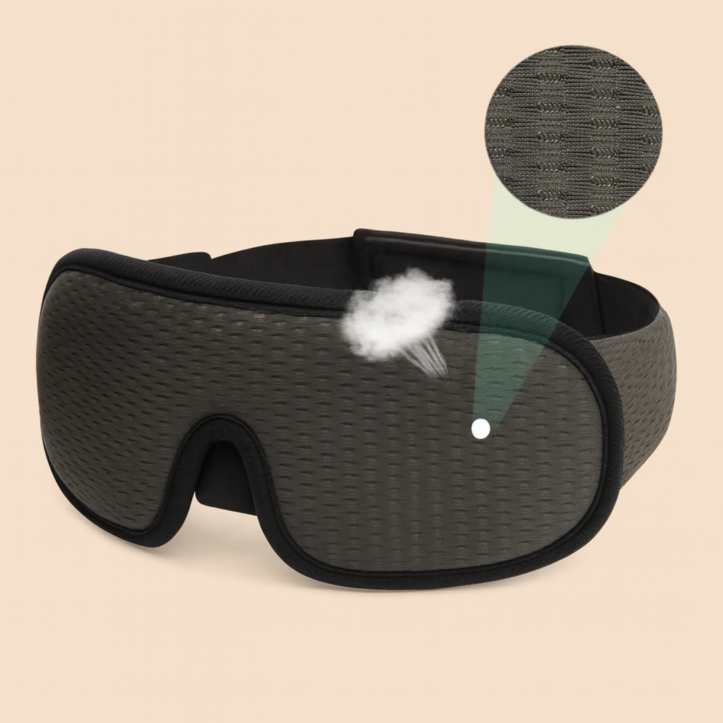 Masque de sommeil 3D Zenivia- Repos Profond & Zéro Pression