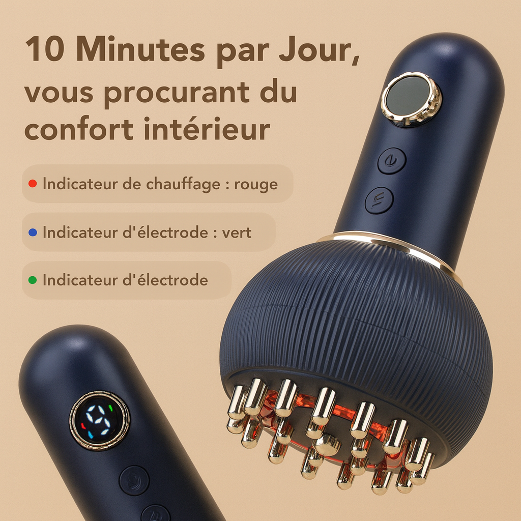 Brosse de massage Anti - Cellulite & Thermothérapie